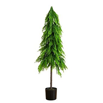 nearly natural 5-ft. Artificial Real Touch Down Swept Norfolk Pine Tree