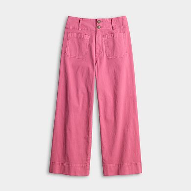 Women's LC Lauren Conrad Wildflower Super High Rise Wide Leg Crop Pants