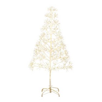 nearly natural 4-ft. Pre-Lit Artificial Starburst Tree with 800 Warm White LED Lights