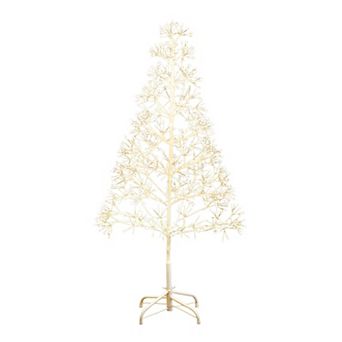 nearly natural 4-ft. Pre-Lit Artificial Starburst Tree with 800 Warm White LED Lights
