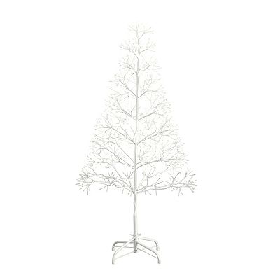 nearly natural 4-ft. Pre-Lit Artificial Starburst Tree with 800 Warm White LED Lights