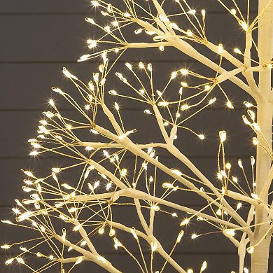 nearly natural 4-ft. Pre-Lit Artificial Starburst Tree with 800 Warm White LED Lights