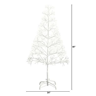 nearly natural 4-ft. Pre-Lit Artificial Starburst Tree with 800 Warm White LED Lights