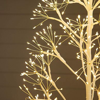 nearly natural 6-ft. Pre-Lit Artificial Starburst Tree with 1680 Warm White LED Lights