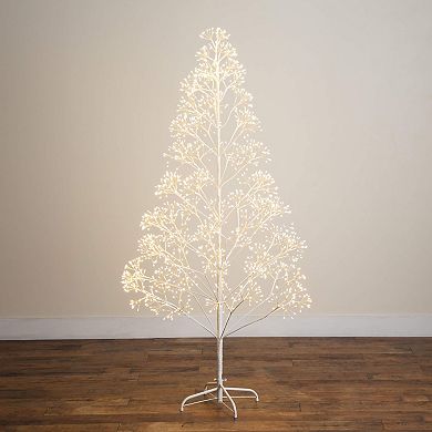 nearly natural 6-ft. Pre-Lit Artificial Starburst Tree with 1680 Warm White LED Lights