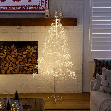 nearly natural 6-ft. Pre-Lit Artificial Starburst Tree with 1680 Warm White LED Lights