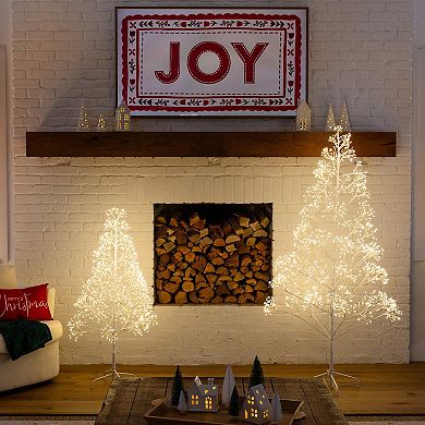 nearly natural 6-ft. Pre-Lit Artificial Starburst Tree with 1680 Warm White LED Lights