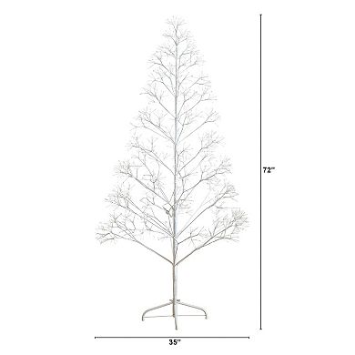nearly natural 6-ft. Pre-Lit Artificial Starburst Tree with 1680 Warm White LED Lights