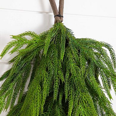 nearly natural 3-ft. Artificial Real Touch Norfolk Island Pine Teardrop