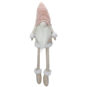Northlight Sitting Christmas Gnome with Dangling Legs - 24 in Floor Decor