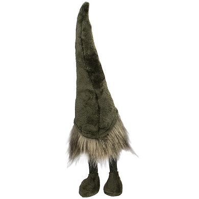 Northlight Sitting Christmas Gnome with Knitted Dangling Legs - 20-Inch Decor