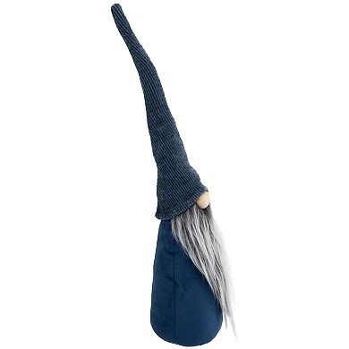 Northlight Standing Christmas Gnome with Textured Line Hat Figure - 19-in. Floor Decor