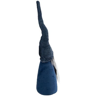Northlight Standing Christmas Gnome with Textured Line Hat Figure - 19-in. Floor Decor