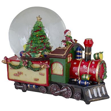 Northlight Christmas Train with Tree Musical Snow Globe 7-Inch Table Decor