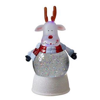 Northlight LED Reindeer Christmas Water Globe Table Decor