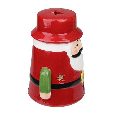 Northlight Ceramic Santa Christmas Gnome Tealight Candle Holder