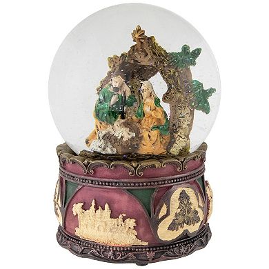 Northlight Holy Family Nativity Scene Snow Globe 5.75-Inch Table Decor