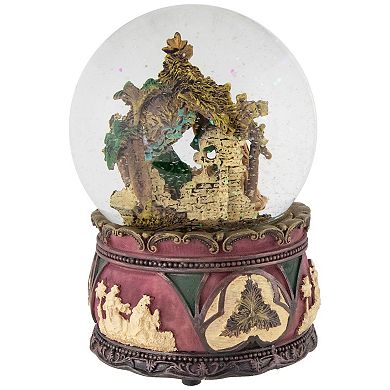 Northlight Holy Family Nativity Scene Snow Globe 5.75-Inch Table Decor
