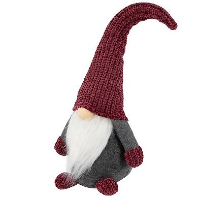 Northlight Standing Gnome with Knitted Hat Christmas Decoration 18-Inch