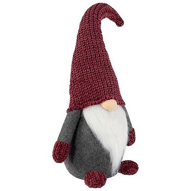 Northlight Standing Gnome with Knitted Hat Christmas Decoration 18-Inch