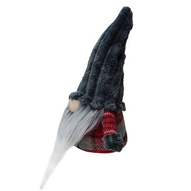 Northlight 9-Inch Plush Standing Christmas Gnome Decor