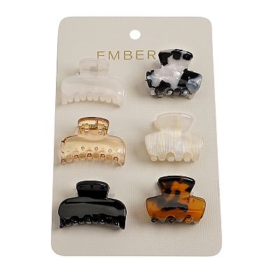Emberly 6-pk. Mix Mini Hair Clips