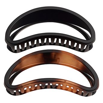 Emberly 2 pk Black & Tortoise Hair Clips