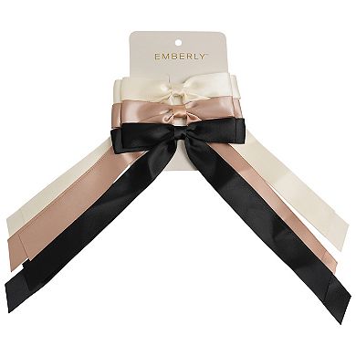 Emberly 3-pk. Bow Barrettes