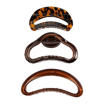 Emberly 3 pk Kidney Claw Clips