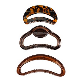 Emberly 3 pk Kidney Claw Clips