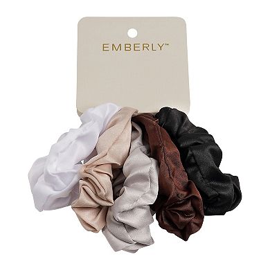 Emberly 5-pk. Satin Scrunchies