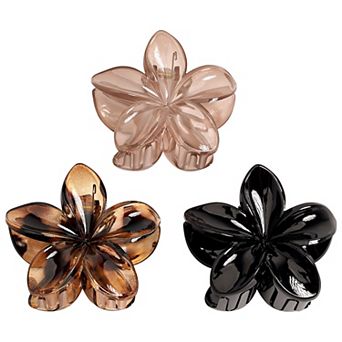 Emberly 3 pk Floral Hair Clips