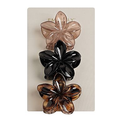 Emberly 3-pk. Floral Hair Clips