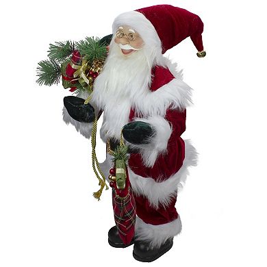 Northlight 2-ft. Standing Santa Figure with Presents Floor Decor