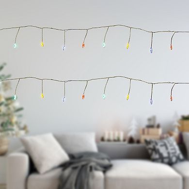 Northlight LED Fairy Water Droplet String Lights - 6-ft. Silver Wire - 40ct