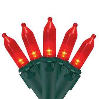 Northlight 50 ct 16.25-ft. Green Wire LED Mini Christmas Lights