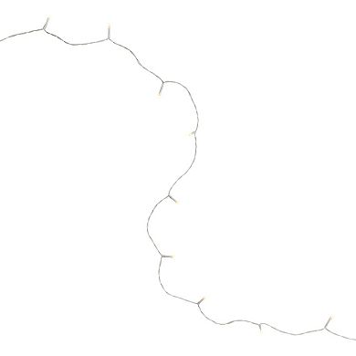 Northlight 20-ct 9.5-ft. White Wire Battery Operated LED Christmas Lights