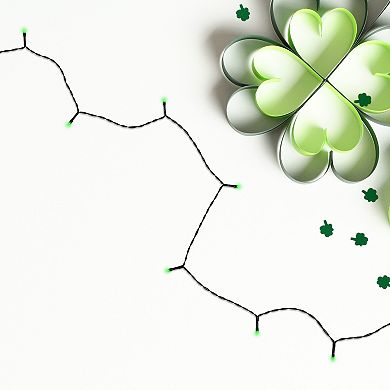 Northlight 20-pk. 9.5 ft. Green Wire Battery Operated LED Christmas Lights