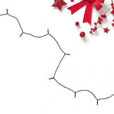 Northlight 20-pk. 9.5 ft. Green Wire Battery Operated LED Christmas Lights