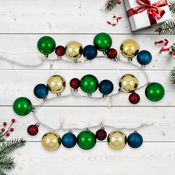 Northlight 3-ft. 10-Count Ornament String Lights Christmas Garland