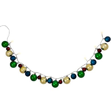 Northlight 3-ft. 10-Count Ornament String Lights Christmas Garland