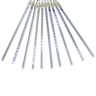 Northlight 10 pc LED Dripping Icicle Christmas Light Tubes