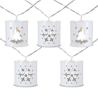 Northlight 6.25-ft. 10-Count Metal Lantern Christmas String Lights