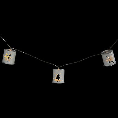 Northlight 6.25-ft. 10-Count Metal Lantern Christmas String Lights