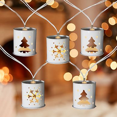 Northlight 6.25-ft. 10-Count Metal Lantern Christmas String Lights