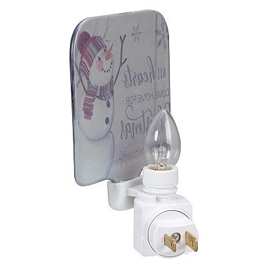 Northlight 4-in. All Hearts Come Home for Christmas Glass Night Light