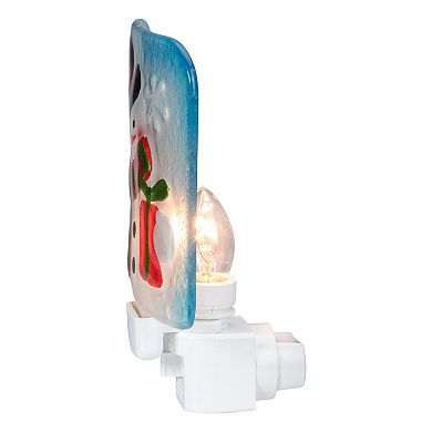 Northlight 6-In. Glass Snowman Christmas Night Light