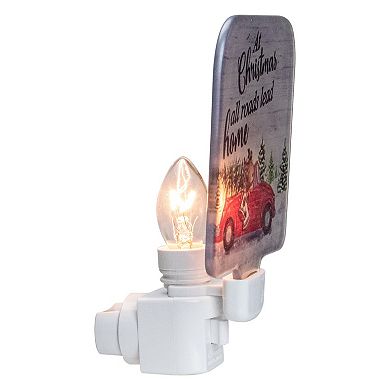 Northlight 4-in. Red and Green Christmas Night Light