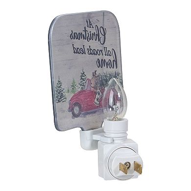 Northlight 4-in. Red and Green Christmas Night Light