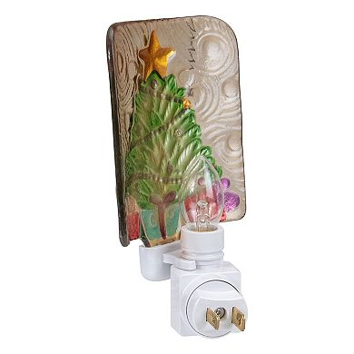 Northlight Christmas Tree Night Light with Gifts and Star Design